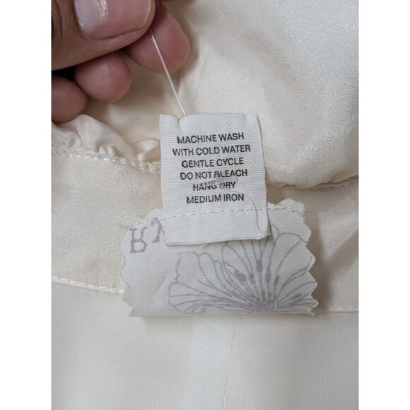 Ryu Babydoll Dress Women Size M 100% Silk Button Up Whimsical Cottagecore Fairy - Picture 13 of 13